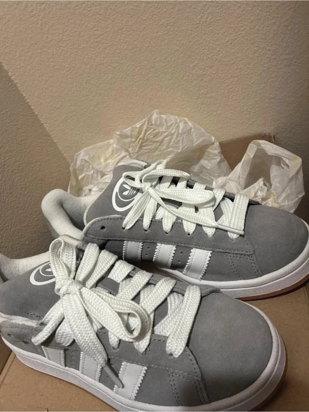 Adidas Campus 00 Gray Suede Sneakers